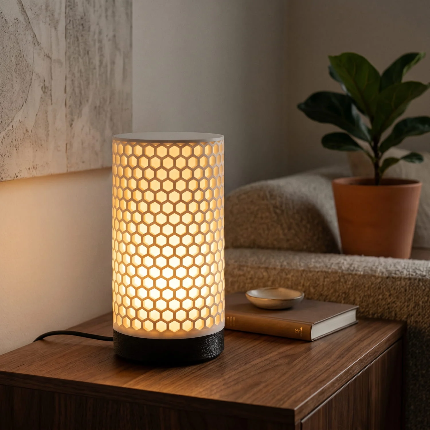 Aura – dekorativna ambijentalna lampa bijela