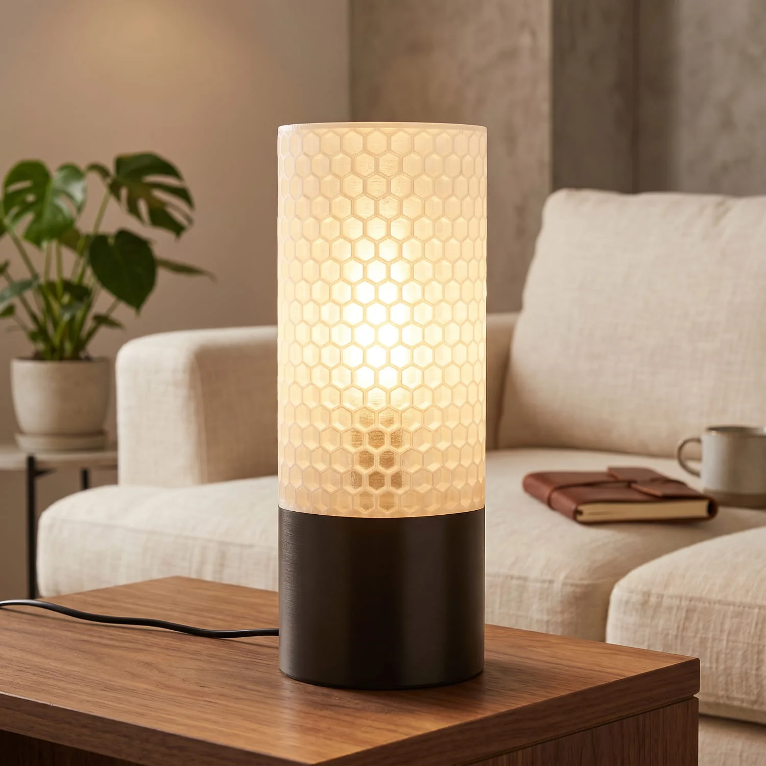 Aura – dekorativna ambijentalna lampa translucent visoko postolje