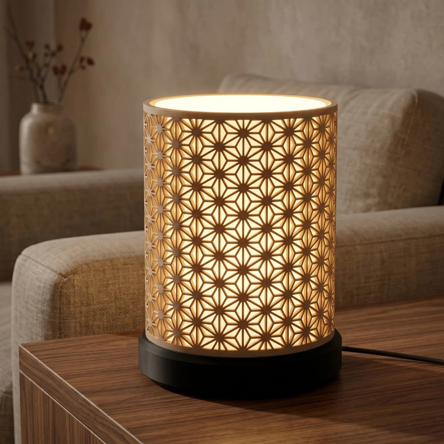 Luna – dekorativna stolna lampa bež