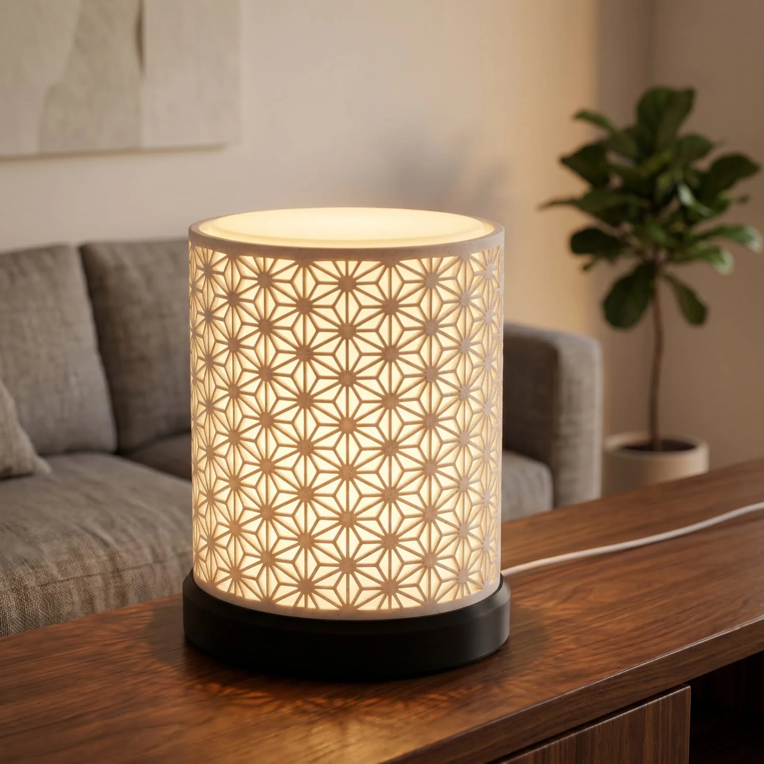 Luna – dekorativna stolna lampa bijela
