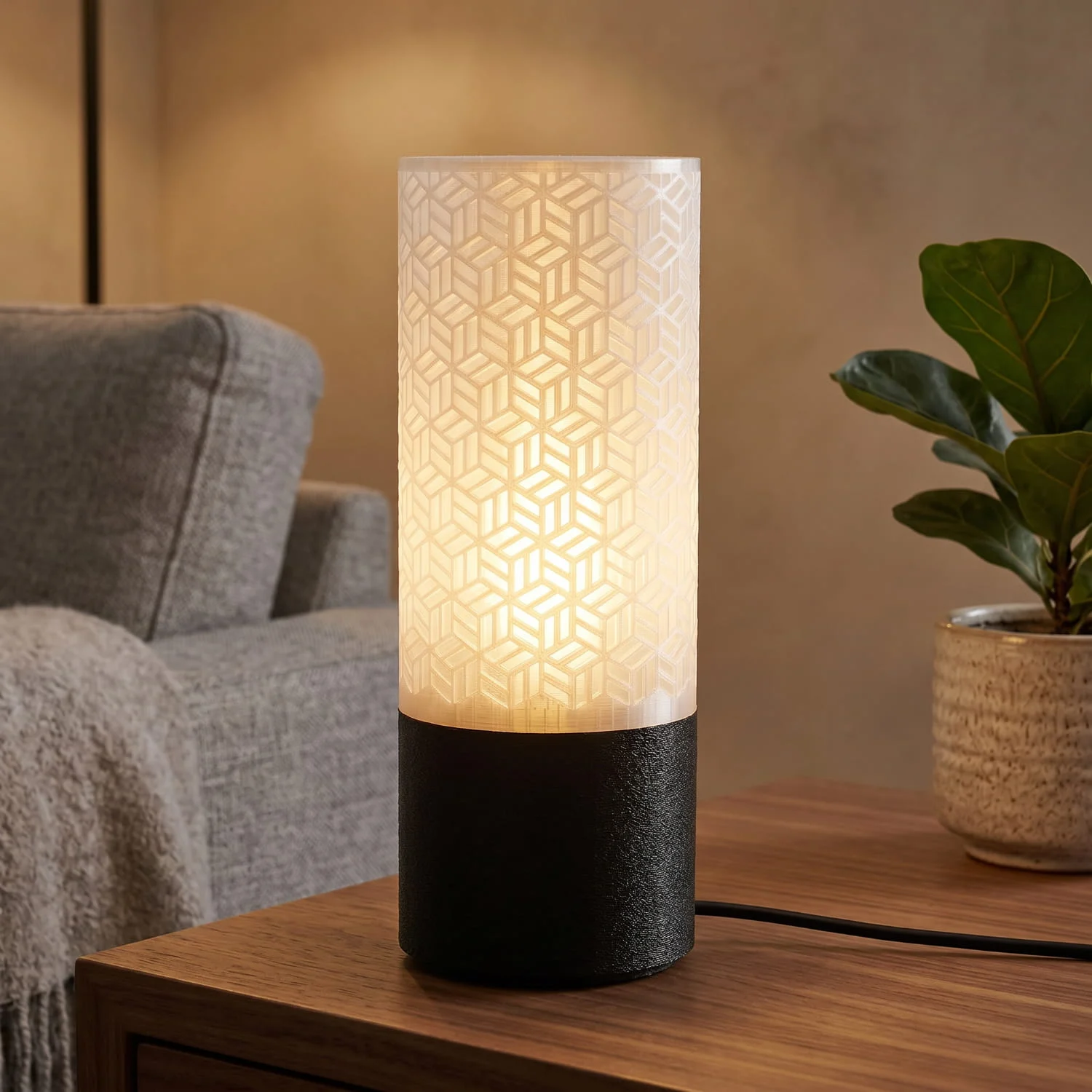 Nexa – dekorativna ambijentalna lampa translucent visoko postolje