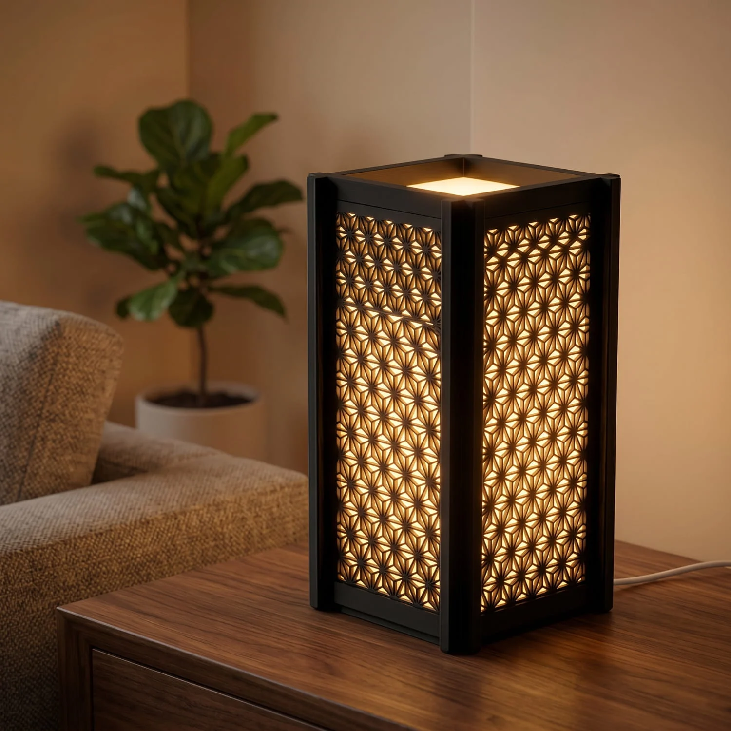 Solia – dekorativna stolna lampa crna