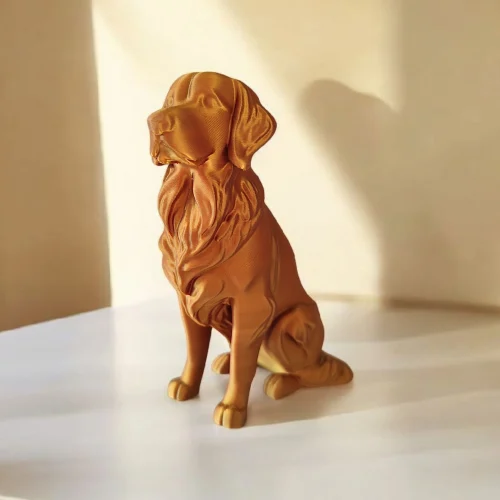 DEKI – 3D printana dekorativna skulptura zlatnog retrivera